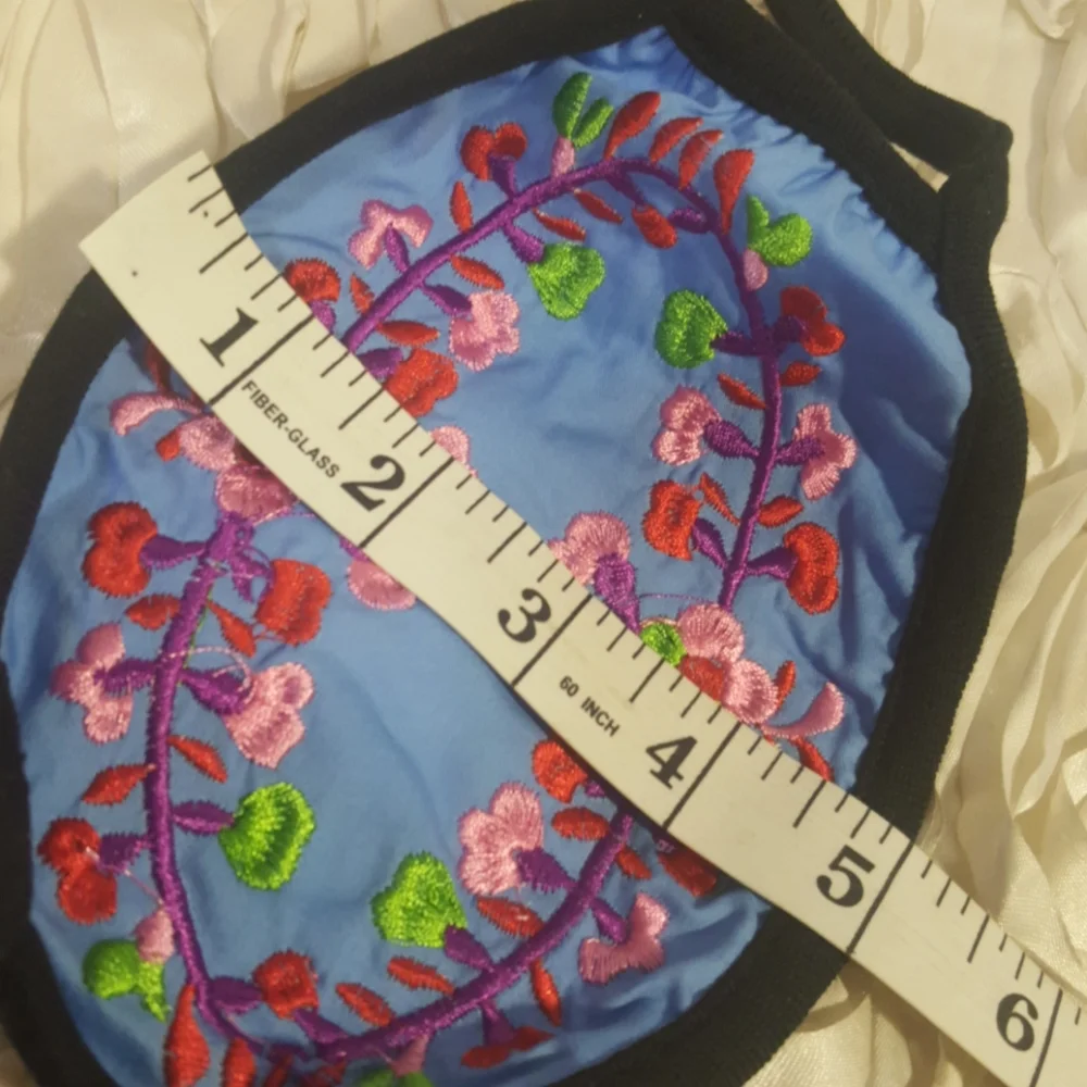 Face Mask Fashion Floral Embroidered